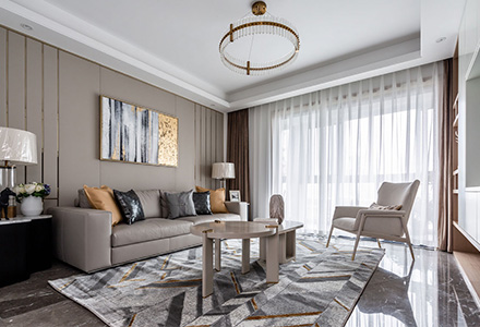 北京京投銀泰琨御府輕奢風(fēng)格軟裝設計
