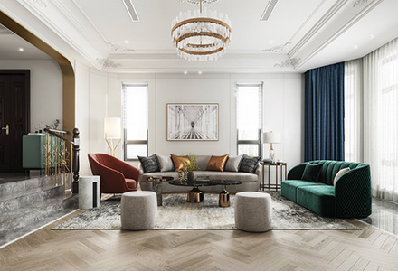 北京香江別墅II法式風(fēng)格別墅裝修設計